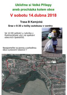 Trasa B Kamýcká: sraz v 8:30 u točky autobusu v centru