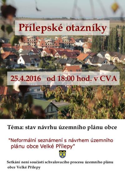 Přílepské otazníky - stav návrhu územního plánu obce