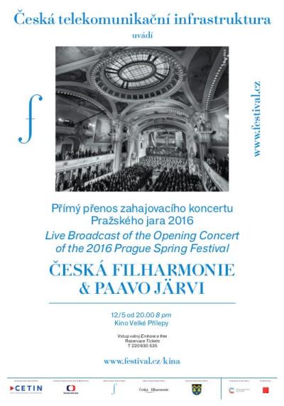 Přímý přenos zahajovacího koncertu Pražského jara 2016