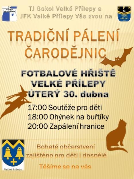 Tradiční pálení čarodějnic