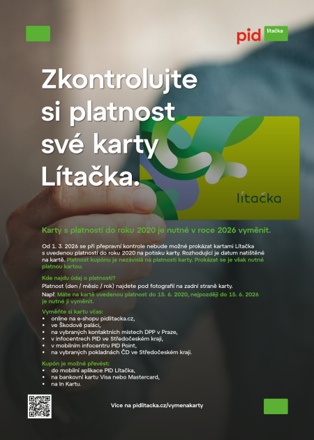 LEták s oznámením o kartě Lítačka