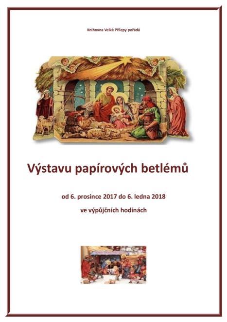 Výstava papírových betlémů