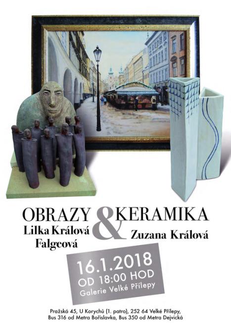 Obrazy a Keramika, Lilka Králová Falgeová a Zuzana Králová