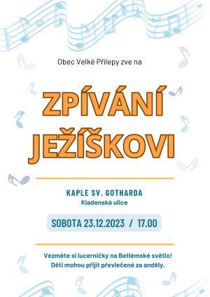 Zpívání Ježíškovi - plakát