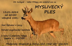 Myslivecký ples – plakát